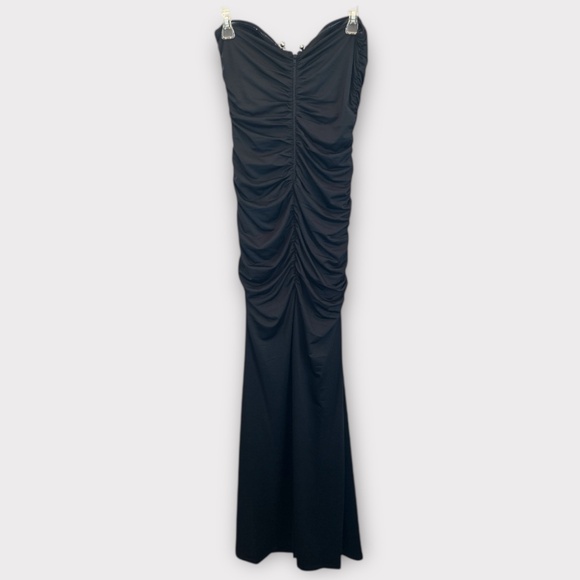 Windsor Women’s Black Low Plunge Strapless Formal Dress Size Large - Picture 2 of 4